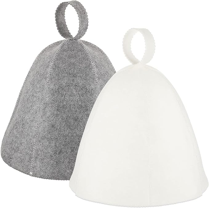 JaGely Sauna Hat for Men Women Sauna Hat Vaporarium Cap Russian Banya Cap for Bath House Accessories