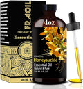 Honeysuckle Essential Oil, Honeysuckle Oil 4 Fl Oz 120ML for Diffuser Humidifier Yoga Cleaning DIY Candle Soap Making Essential Oils
