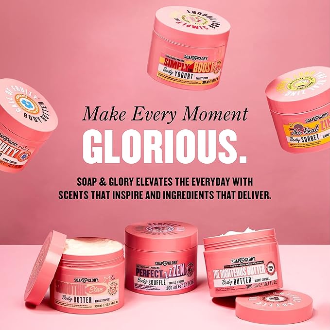 Soap & Glory Moisturizing Foot Cream for Dry, Cracked Feet & Heels - AHA Foot Exfoliator for Dry, Rough Heels - Hydrating Heel Cream for Overnight Repair (4.2 oz)