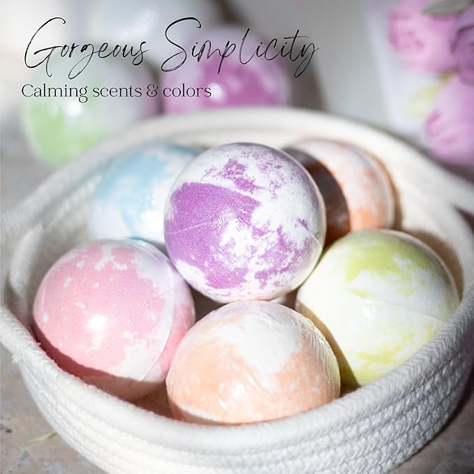 EvolutionUSA 12 Mother’s Day Bath Bombs for Women – Beautiful Bath Bombs for Mom, Thoughtful Mother’s Gift of Luxury & Relaxation, Gorgeous Bath Balls Set, Lush Aramotherpy Bathbombs, Gift Set Women