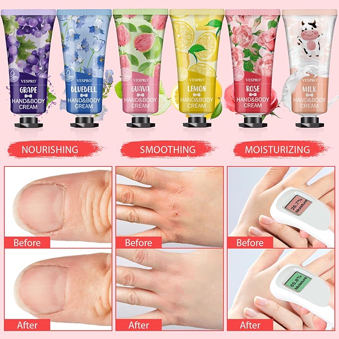 VESPRO 140 Pack Hand Cream Gifts Set, Mothers Day Gifts, Hand Lotion Travel Size for Dry Cracked Hands, Mini Hand Cream for Teacher Appreciation Gifts, Nurse Gifts and Small Gifts for Women