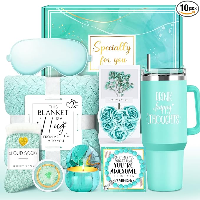 Gift Baskets for Women Birthday Gifts for Women Unique Get Well Gift for Woman Luxury Self Care Gifts for Woman Get Better Soon Care Package Set for Her Spa Kit Box for Girlfriend, Best Friends, Mom