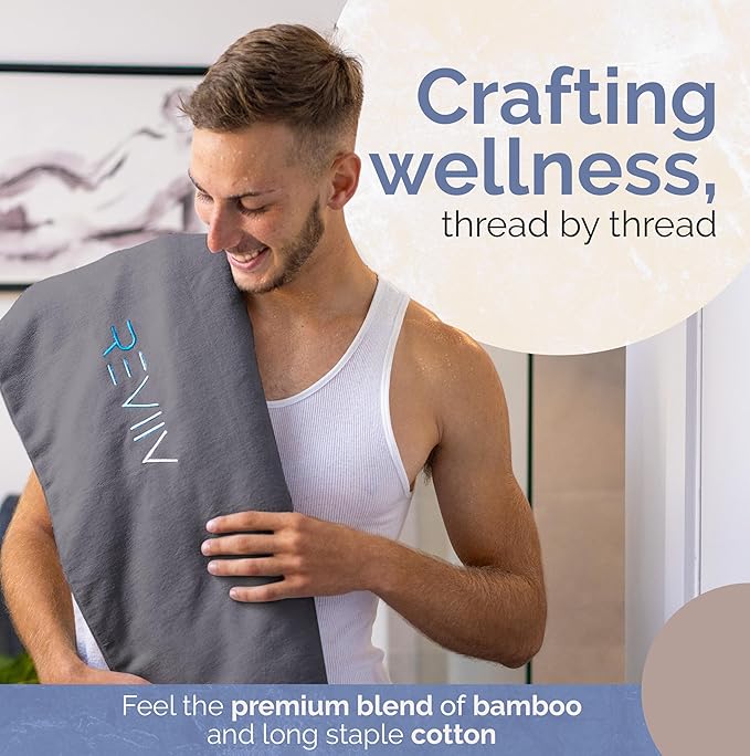 Sauna Blanket Insert Towel Kit - 3 Pcs Luxuriously Soft & Absorbent Sauna Towel Sack with Microfiber Face Cloth & Headband - Accessories for Infrared Blanket Simplified Cleanup - 70" x 30"