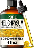 100% Pure Helichrysum Oil - 4 Fl Oz Helichrysum Essential Oil for Hair, Skin, Diffuser, Aromatherapy & DIY Soap Making Scent