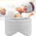 Silk Sleep Mask for Side Sleepers - Mulberry Silk Ultra Soft Light Blocking Eye Covers for Sleeping, Comfortable Eye Cover for Night Sleep Travel Airplane Home Sleepover Gift (Gray)