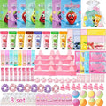 112PCS Spa Party Supplies for Girls, Spa Party FavorsInclude Face Masks,Hand Cream,Lip Mask,Spa Headband and Foot Bath Bombs,Ideal for Spa Birthday & Sleepover Party Supplies for Women