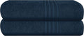 BOUTIQUO Cotton 2 Pack Bath Towel Set 28x55, Eco-Friendly Large Bath Towels, Compact Quickdry Lightweight Soft & Highly Absorbent Bath Towel, Ideal for Everyday Gym Travel Camp Pool - Mineral Blue
