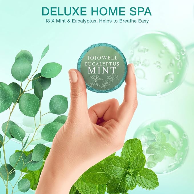 Shower Steamers Aromatherapy 18 Pack - Eucalyptus for Shower, Birthday Gifts for Women Men, Mothers Day Gifts for Mom Wife from Daughter Son, Nasal Relief Self Care Spa Gifts, Eucalyptus & Mint