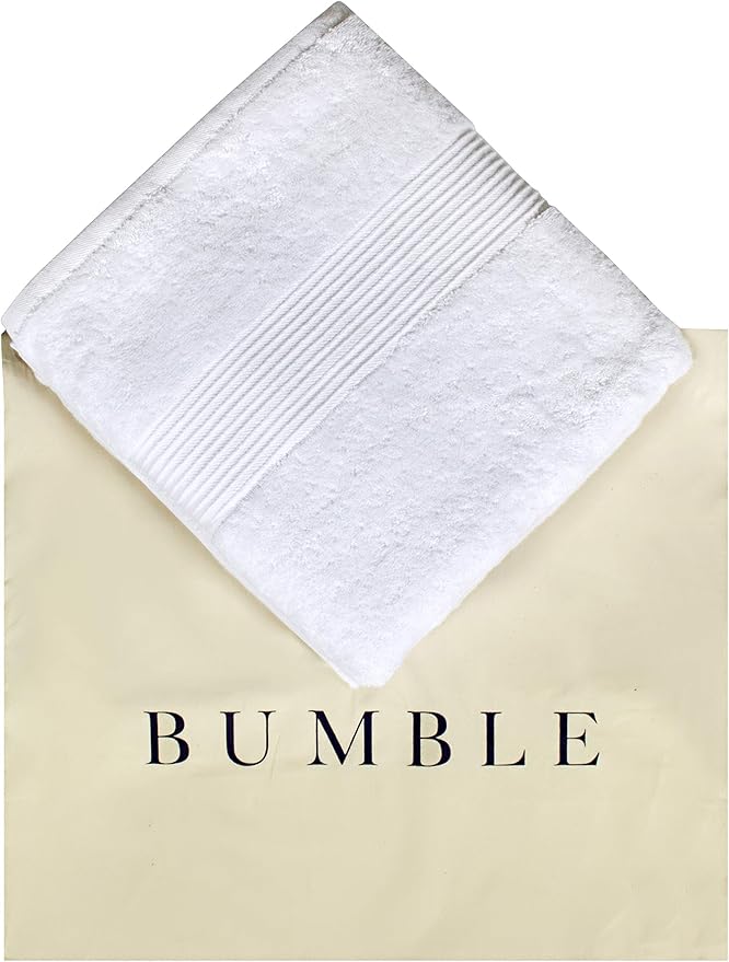 Luxury Oversized Bath Towels | 650 GSM, 34" x 56" | Hotel Quality, Soft & Highly Absorbent | Quick Dry, Thick, Combed Cotton Bathroom Towels | White - 4 Pack