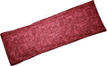 Microwavable Corn Filled Heating Pad and Cold Pack/Washable 100% Cotton Cover (Cross Hatch - Wine, 5.25in W x 17.25in L)