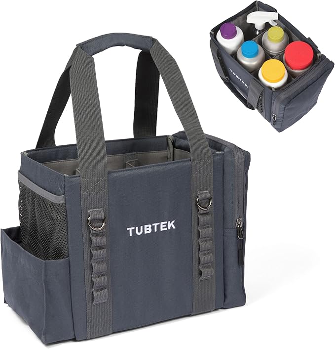 Hot Tub Chemical Bag (Navy) | Hot Tub Storage For All Your Hot Tub Chemicals & Hot Tub Accessories | Pool Chemical Storage | Holds All Major Chemical Brands and Essential Spa Accessories for Hot Tub
