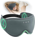 Sleep Mask with Headphones Bluetooth 5.4, LC-dolida Wireless Music Eye Mask for Sleeping Headphones with Soft Bamboo Cotton Cooling Breathable,Ultra-Thin Stereo Speaker for Side Sleepers-Charcoal