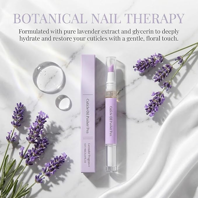 4-in-1 Cuticle Oil Pusher Pen, 2026 New Cuticle Pusher Oil Pen Nail Cuticle Pen Applicator, Cuticles Remover Pens for Dry Damaged Nails, Hangnails, Moisturize Strengthen Brighten (2 PC)