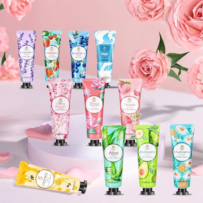 120 Pack Bulk Lotion, Teacher Appreciation Gifts, Mini Hand Cream Gift Set, Travel Size Lotion, Hand Cream for Dry Cracked Hands, Bulk Valentine's Day Gifts for Adults Women Nurse Coworkers