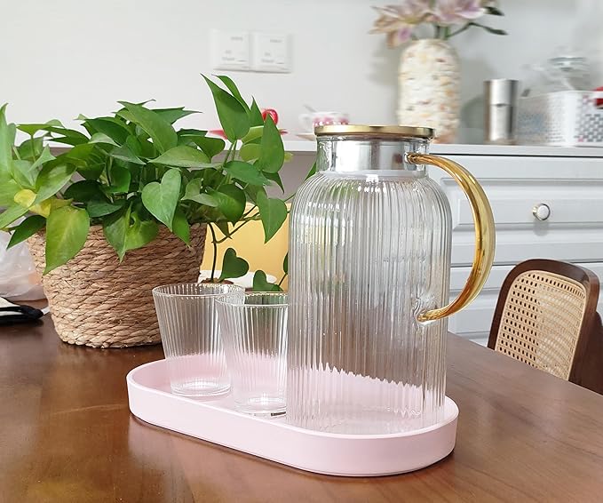 Pink Small Tray (11.8 inch), 3 Pack Oval Tray for Kitchen Counter, Bathtub Bathroom Vanity Items, Countertop Organizer, Coffee Accessory, Bar, Serving Seasoning, Salt and Pepper, Soap.