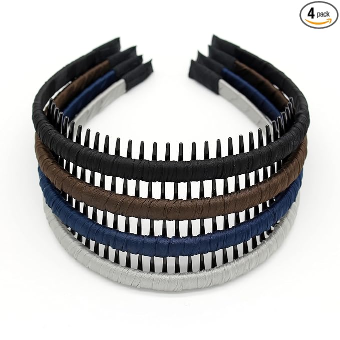 JOBAND Women's Fashion Headbands teeth comb hair bands Comfy hair accessories Non-slip hair hoop(4 Colors)