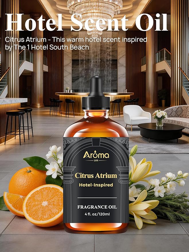 Citrus Atrium — A Hotel-Inspired Diffuser Oil, Inspired by The 1 Hotel Miami Scent - My Way Diffuser Oil Fragrance Oil for Ultrasonic and Waterless Diffusers and Crafting