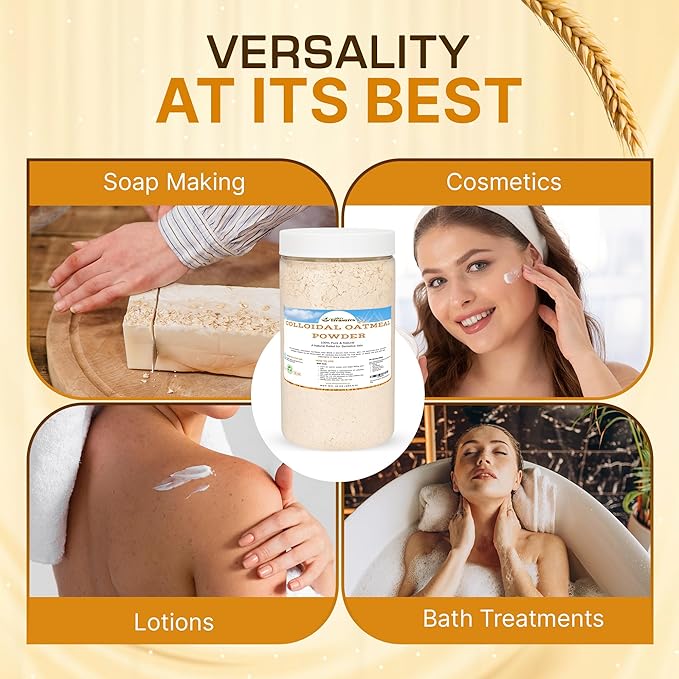 Dirty Treasures Colloidal Oatmeal Bath | Eczema & Itchy Skin Relief | Baby-Safe, 100% Natural, Fragrance-Free | 1 lb (16oz) (Pack of 2)