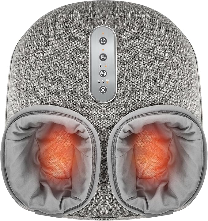 Medcursor Foot Massager with Heat - Mothers Day Gifts Shiatsu Deep Kneading, Delivers Relief for Tired Muscles and Plantar, Multi-Level Settings & Adjustable Intensity for Home, Gifts for Women Mom