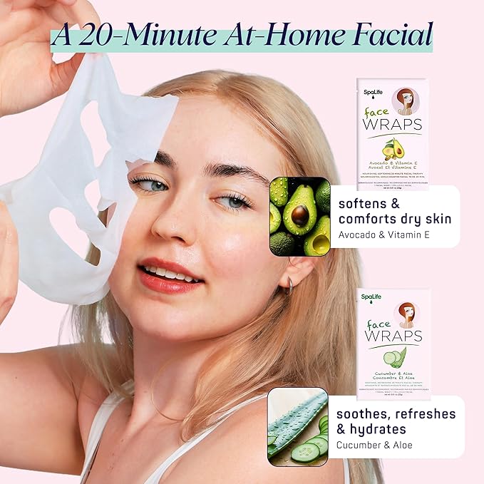 SpaLife 10 Piece Korean Face Mask & Moisturizing Hand Gloves Set | Korean Skincare Mothers Day Gifts & Foot Mask Socks for Dry Cracked Hands & Feet | Cuticle Repair Mask Women 10 Pack