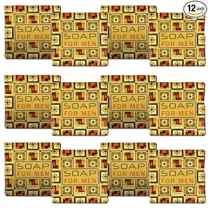 Greenwich Bay Trading Company 1.9oz Soap Bulk Packs of 12 (Soap for Men)