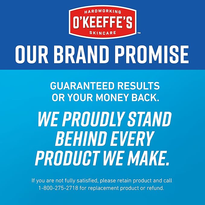 O'Keeffe's for Healthy Feet Foot Cream - 6.4 oz Jar (2 Pack) - Guaranteed Relief for Extremely Cracked, Dry Feet, Repairing Skincare, Instantly Boosts and Retains Moisture Levels