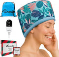 VICARKO Hair Steamer for Deep Conditioning, 10-Level Heats Up Quickly, 118” Power Cord, Heating Cap Hot Oil Treatment Heat, Electric Thermal Heated Steam Natural Black Hair, Hawaii Blue