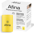 Afina Replacement Filter for Afina Filtered Showerhead & Shower Filter - High Pressure Shower - Reduces Dry Itchy Skin, Dandruff, Eczema, and Dramatically Improves The Condition of Your Skin and Hair