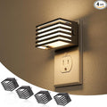 JandCase LED Night Light, [4 Pack] Night Lights Plug into Wall with Dusk to Dawn Sensor, Dimmable Plug in Night Light, Adjustable Brightness, 3000K Soft White Nightlight for Bedroom Bathroom Hallway