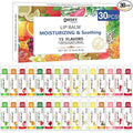 DMSKY Lip Balm 30 Pack, Natural Lip Balm Bulk with Vitamin E and Coconut Oil, Moisturizing Lip Care for Dry Chapped Lips, Party Favors-12 Flavors