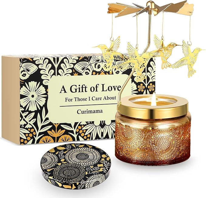 Mothers Day Gifts for Mom from Daughter, Hummingbird Gift for Women Friendship, Rotating Candles for Sister, Unique Birthday Gift for Her, Mothers Day Gifts for Wife Grandma New Mom