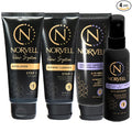 Norvell Venetian Self Tanner Maintenance Kit – Enhance Your Tan with Sunless Exfoliator 2.5 oz, Facial Tanning Mist 2 oz, pH Balancing Cleanser & Gradual Tanner 2.5 oz