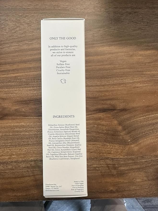 DIME Beauty Glaze Body Oil - Fast-Absorbing Non-Greasy Dry Body Oil with Argan, Jojoba and Rosehip Oil for All Over Body Glow, Hydrating Skin Oil, Vegan, Cruelty-Free, 4 oz / 120 ml