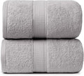Ariv Premium Jumbo Bath Towels Pack of 2, Beach Towel, Extra-Large Bath Sheets, 100% Cotton, Super Soft, Highly Absorbent, Quick Dry, Durable, Great Value, Perfect for Home & Bathroom - Platinum