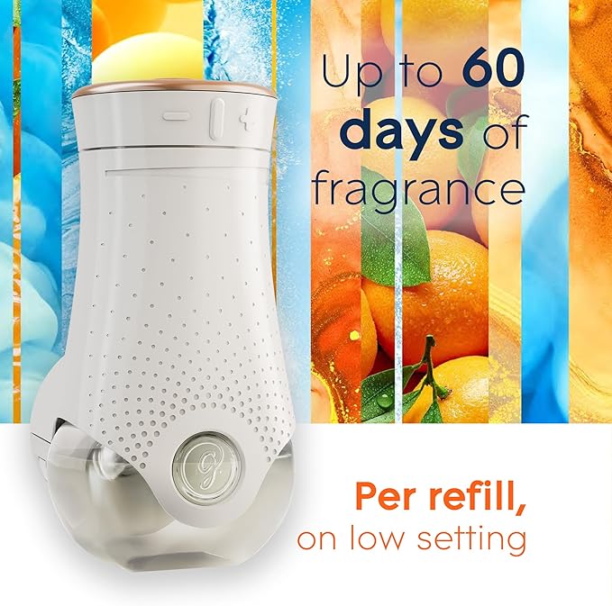 Glade PlugIns Refills Air Freshener, Scented and Essential Oils for Home and Bathroom, Coastal Sunshine Citrus, 1.34 Fl Oz, 2 Count (Pack of 6)