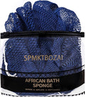 SPMKTBOZAI African Net Sponge Authentic, Loofah Exfoliating Body Scrubber Bath Sponge, African Exfoliating Net Sponge Back Scrubber Washcloth for Shower, Body Care Bathing Accessories (Blue)