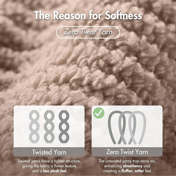 Madison Park 6-Piece Towel Washcloths Set for Bathroom 13" x 13" Diagonal Ribbed, Beige - 100% Cotton Soft Quick Dry & Absorbent Gift | Zero Twist, 500 GSM, Oeko-TEX, Hotel Quality