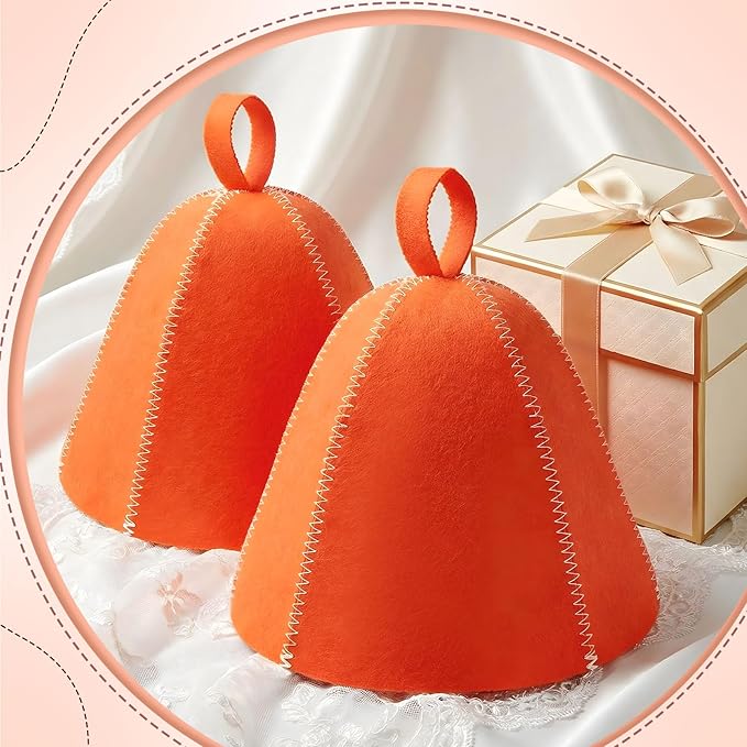JaGely Sauna Hat for Men Women Sauna Hat Vaporarium Cap Russian Banya Cap for Bath House Accessories