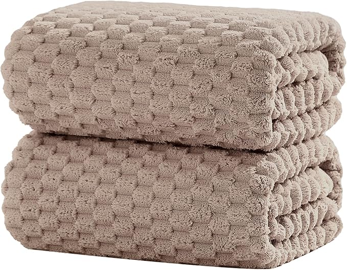 Extra Large Bath Towel Sheet-40x80 Inches Oversized,Super Soft,Quick Dry,Microfiber Shower Towels Highly Absorbent,Plush Bathroom Towels for Adults, Premium Quality (Beige, 2PCS)