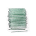 100Pcs Disposable Nail Sticks Double-End Nail Cuticle Pusher Remover Nail Care Stick Cleaning Stick for Fingernail Manicure Pedicure Tool (Green)
