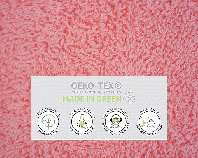Softolle 100% Cotton Luxury Bath Sheets - Pack of 2 (35" x 70") | Super Soft, Quick-Dry & Highly Absorbent Towels for Bathroom, Home, Spa & Gym (Pink)