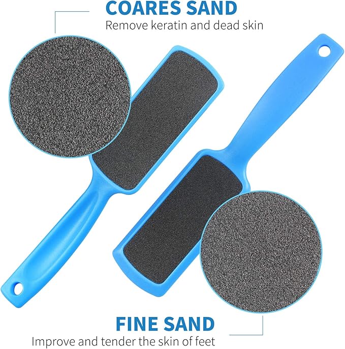 Fu Store Pedicure Foot Files Callus Remover with Double Sided Feet Rasp for Dead Skin Professional Scrubber for Feet (3 Pack)
