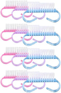 12-Pack Handle Grip Nail Brush(assorted color), Fingernail Scrub Cleaning Brushes for Toes and Nails Cleaner, Pedicure Brushes for Men and Women