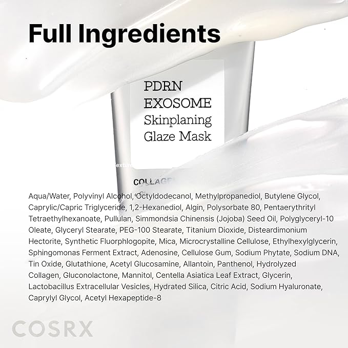 COSRX PDRN EXOSOME Glaze Wrapping Mask with SALMON DNA PDRN, Instant Glow, Easy Peel-Off Overnight Mask for Glass Skin, Firmness, Elasticity & Skin Texture Care, Mothers day gifts Korean Skin Care