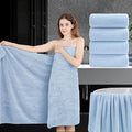 4 Piece Extra Large Bath Towel 35"x70" Oversized Bath Sheet Blue Bath Towel Set for Bathroom Ultra Soft Cozy Highly Absorbent Quick Dry Bathroom Towel for Spa Gym Hotel,Shower Towel for Daily Use