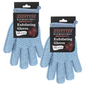 Exfoliating Dual Texture Bath Gloves for Shower Spa Massage and Body Scrubs, Dead Skin Cell Remover, body scrubber with Hanging Loop