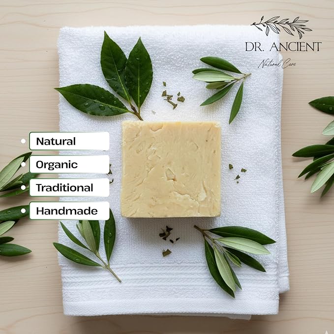 Dr.Ancient Tallow Soap Bar, Organic Soap Bars Handcrafted the Traditional Way, Natural Chemical-Free, Used for Face and Body, Gently Cleanses, Softens Skin, Supports Hydration, and Daily Routine