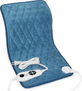 Deepsoon Heating Pad,Electric Heating Pads for Back,Neck,Moist Heating Pad for Abdomen Shoulder Knee Legs,Dry/Moist Heat&Auto Shut Off,Mother's Day Birthday for Men and Women,Weighted Blue,24x12 Inch