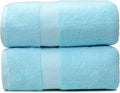 Fluffy Cotton Bath Towels Set650GSM,2-Piece Set, Thickened and Enlarged(31.5x63 inches),Super Absorbent,Soft,Suitable for Hotel, Bathroom, Swimming Pool, SPA,Gift (Sky Blue)