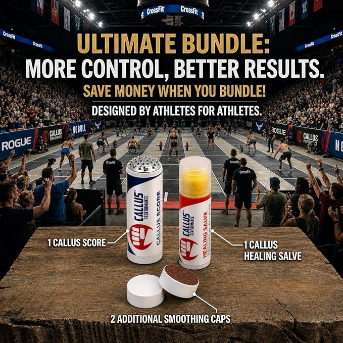 Ultimate Bundle: Precision Remover, Healing Salve & 2 Smoothers | Hand Care System for Weightlifting, Gymnastics & Functional Fitness | Prevents Rips When Training